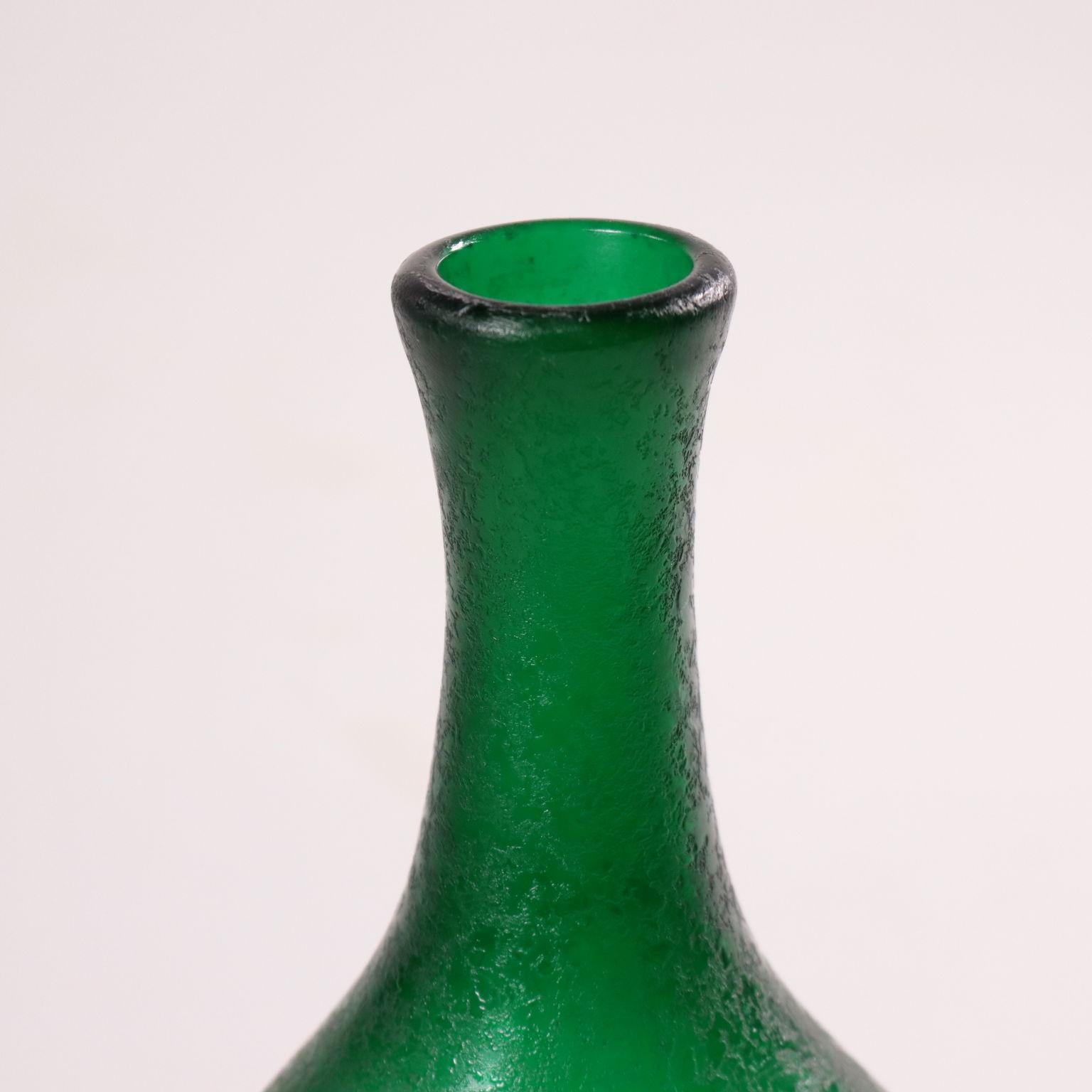 Mid-Century Modern Glass Bottle Murano Italy 1950s Seguso Manufacture