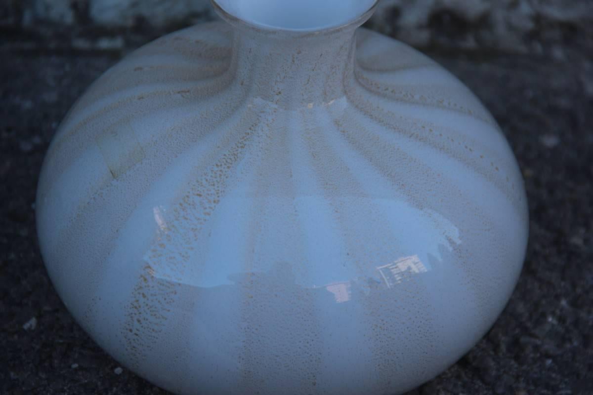 Italian Glass Bottle of Murano from the 1970s Tommaso Barbi Design For Sale