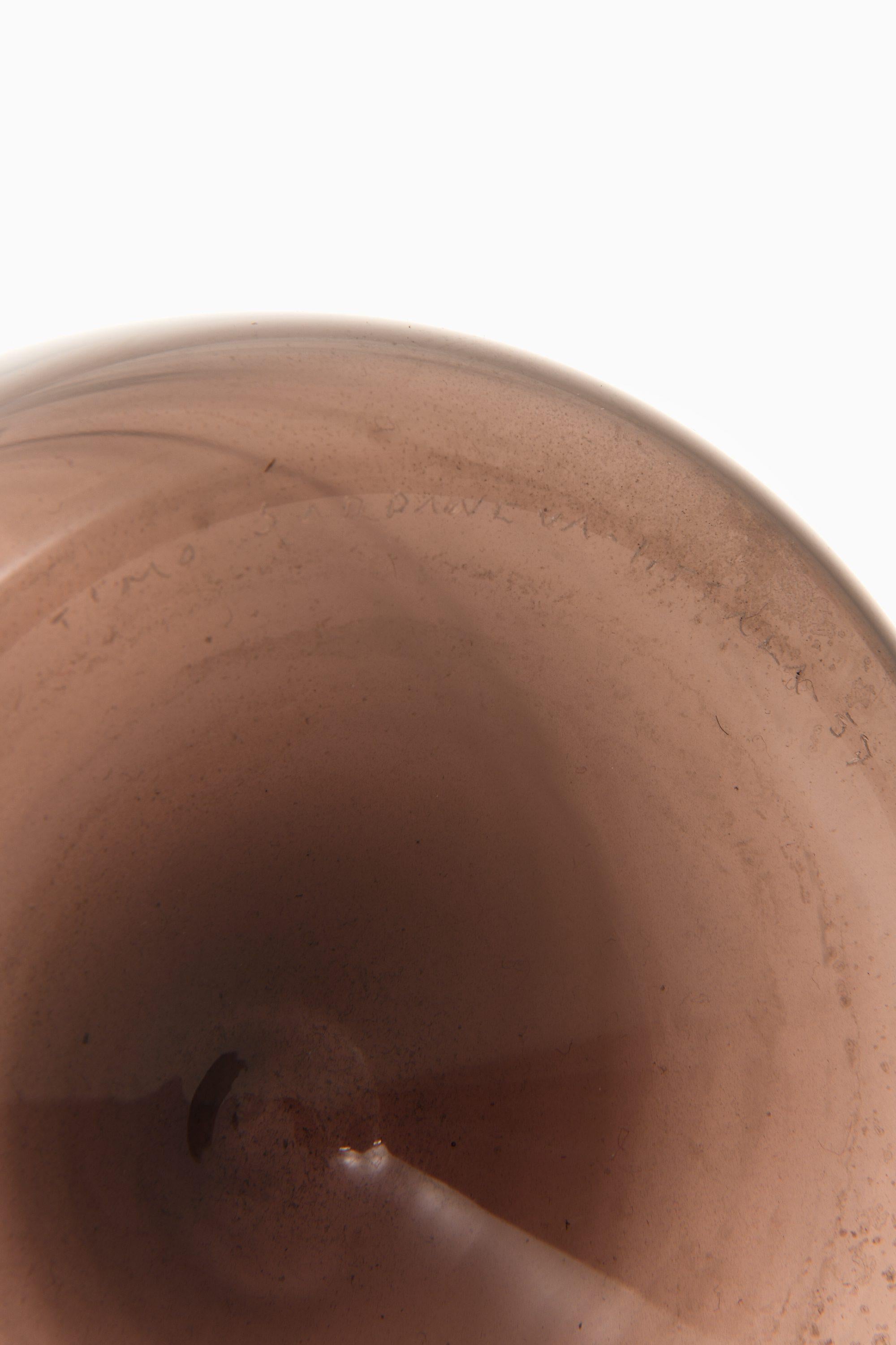 Finlandese Bottiglia / Vaso in vetro di Timo Sarpaneva, 1957 in vendita