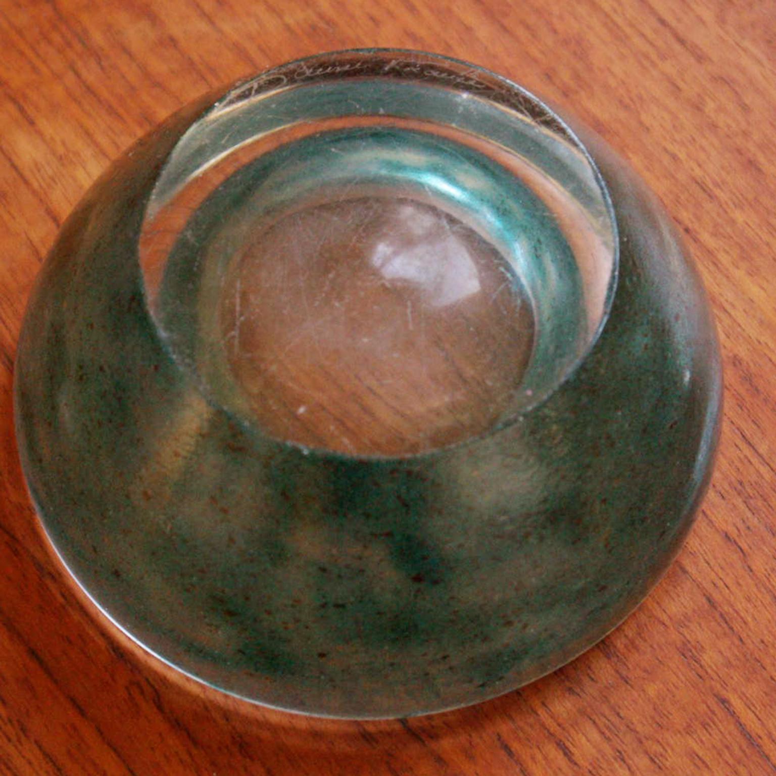 Mid-Century Modern Glass Bowl by Daum