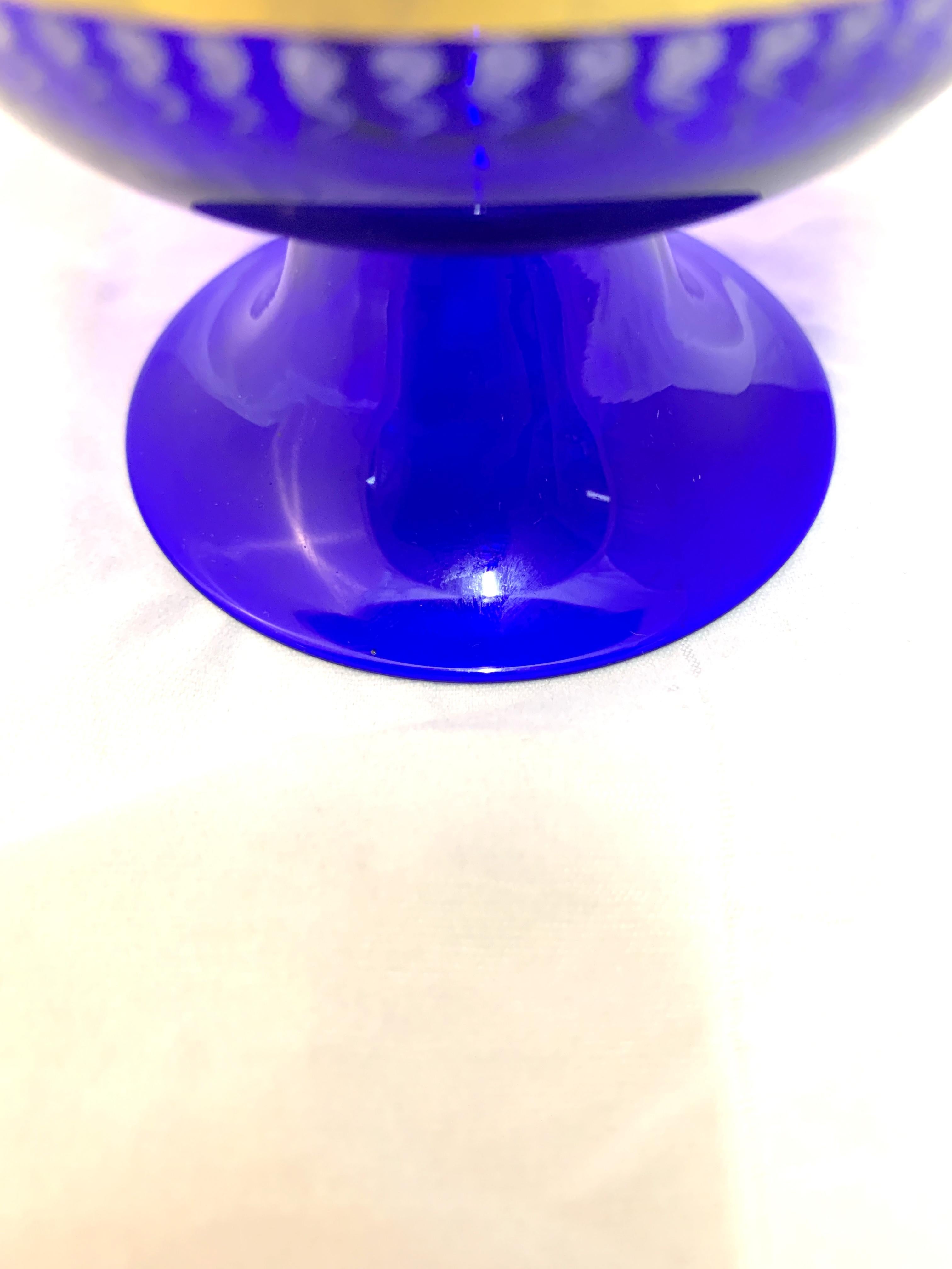 Rococo Glass Bowl by Johann Oertel & Co Haida