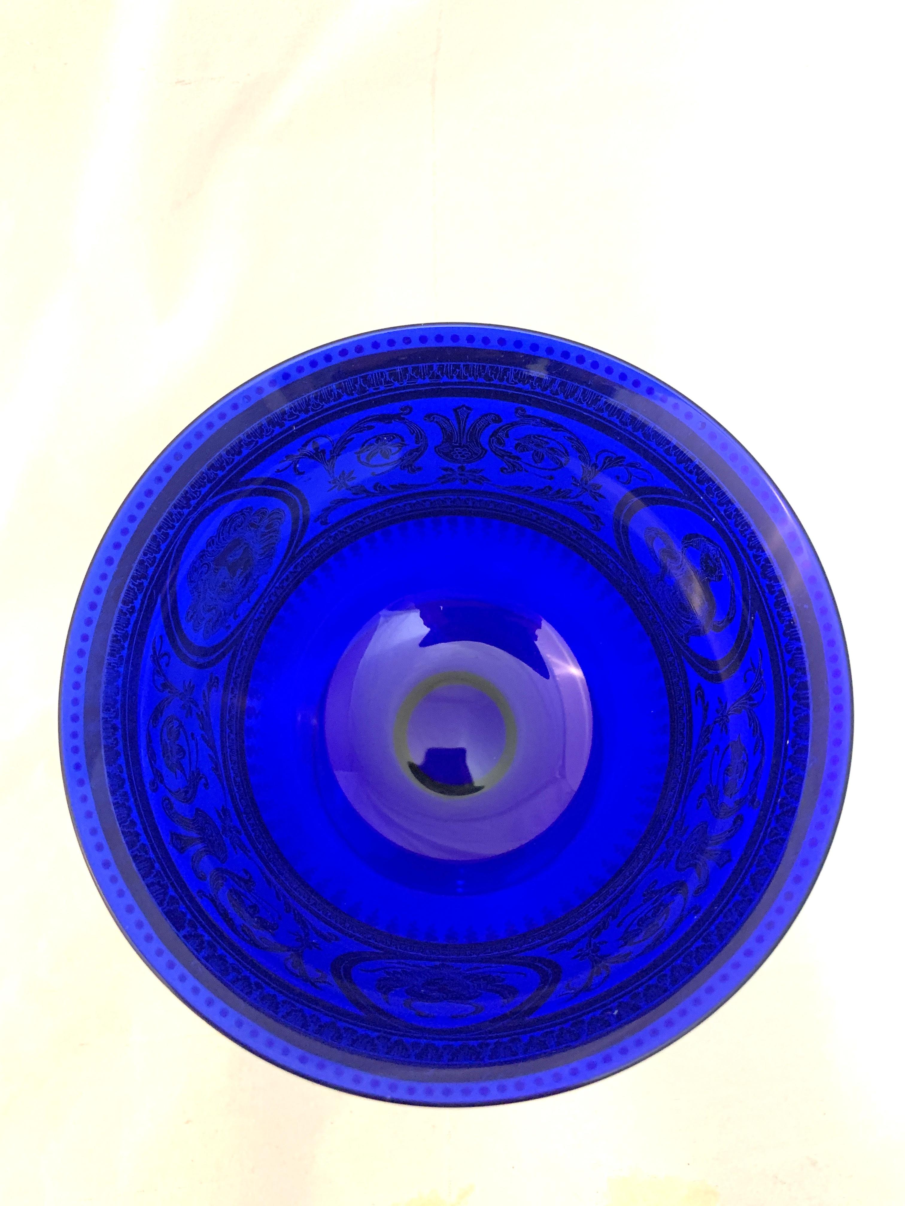 European Glass Bowl by Johann Oertel & Co Haida