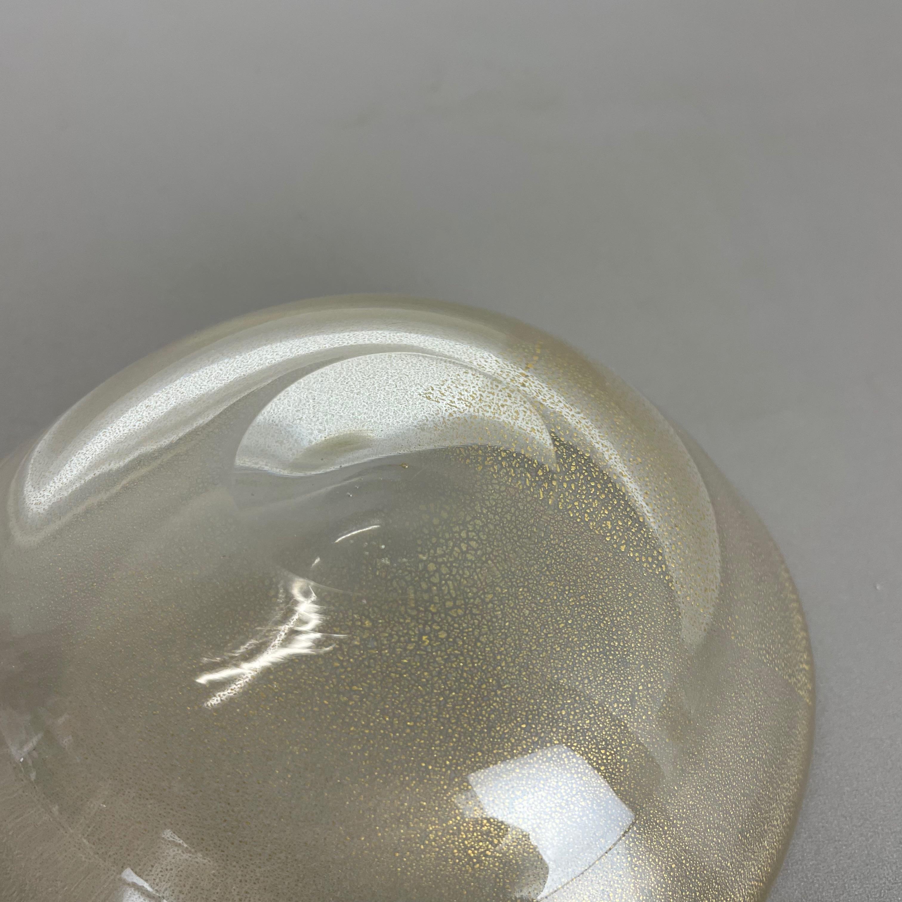 Cendrier en verre de Murano bulle par Barovier et Toso, Italie, années 1970 en vente 8