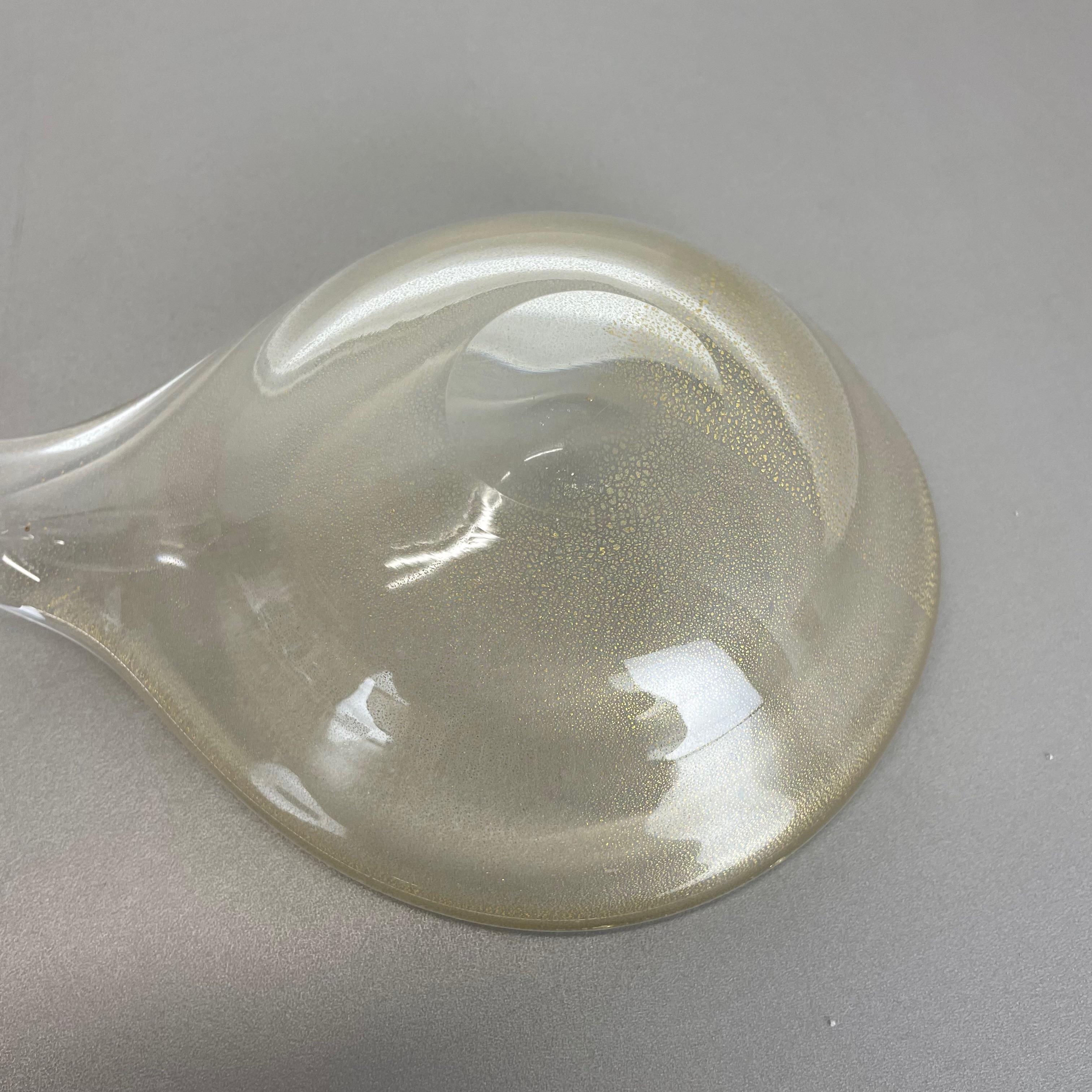 Glass Bowl Element Shell Ashtray Murano Bubble by Barovier and Toso, Italy 1970s For Sale 9