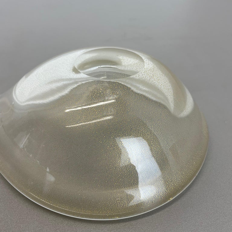 Glass Bowl Element Shell Ashtray Murano Bubble by Barovier and Toso, Italy 1970s For Sale 10