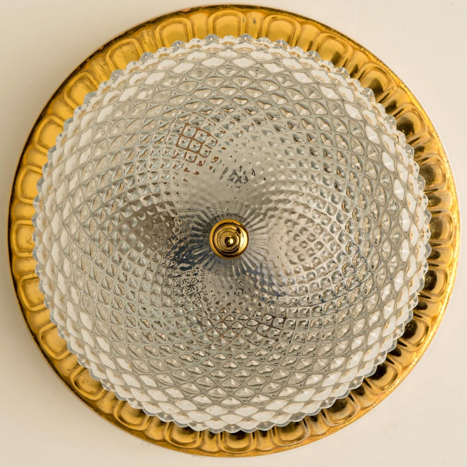 Glasschale mit Einbaubeleuchtung Limburg Glashutte, Deutschland, 1960er Jahre (Sonstiges) im Angebot