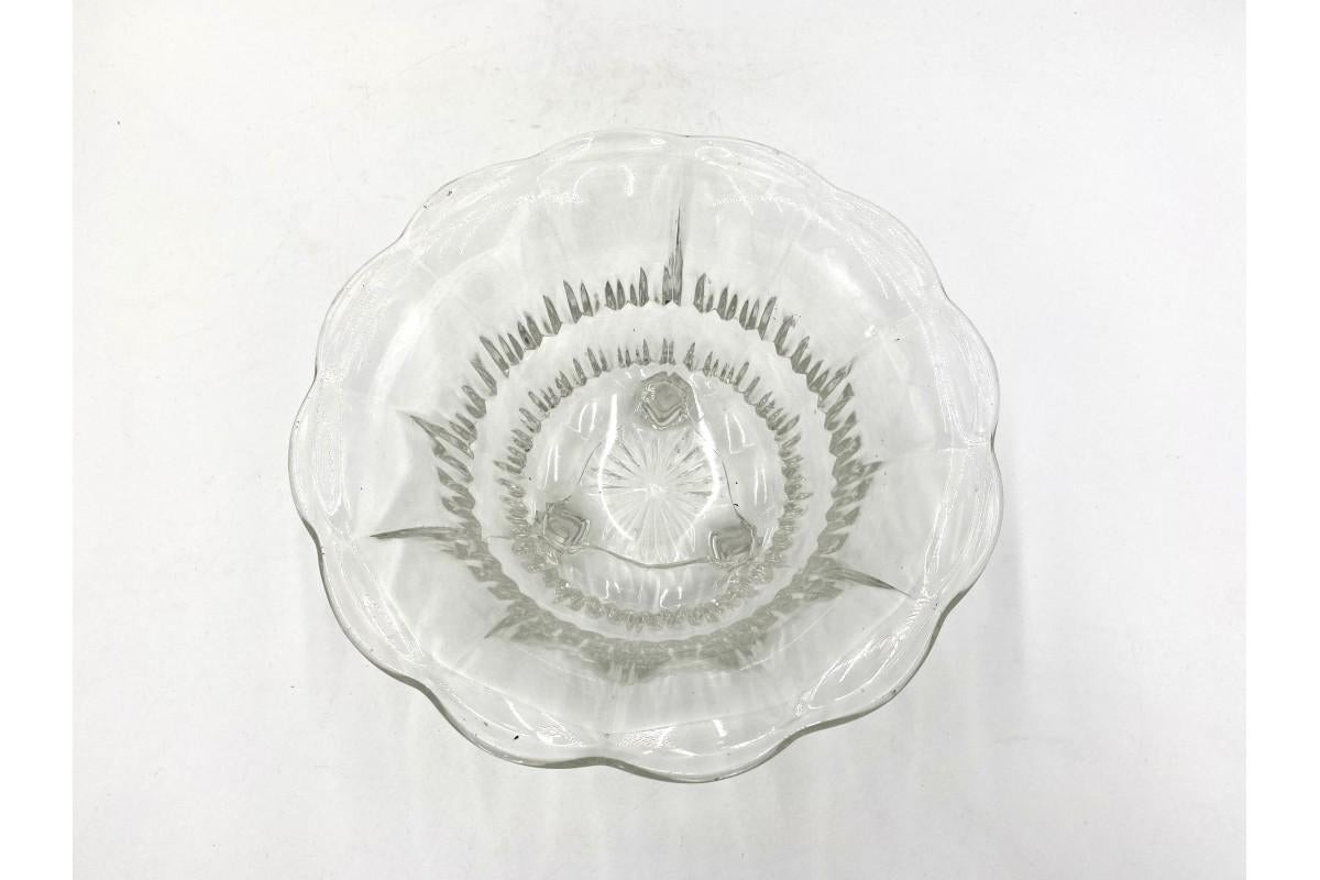 glass bowl with legs