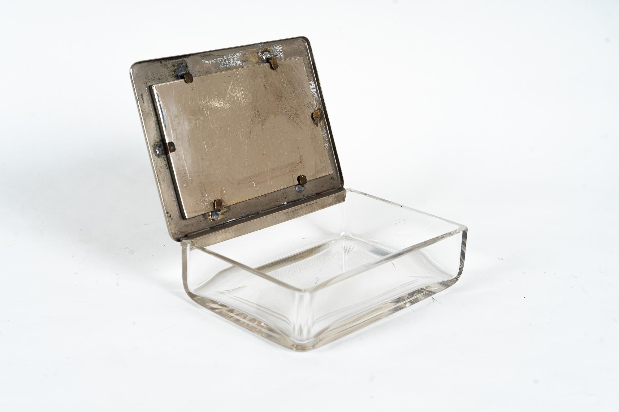 Glass Bowl with Hummel Motiv Drawing, Germany, Around 1950s For Sale 2