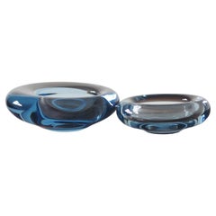 Glass Bowls by Per Lütken for Holmegaard, 1950s Set of 2