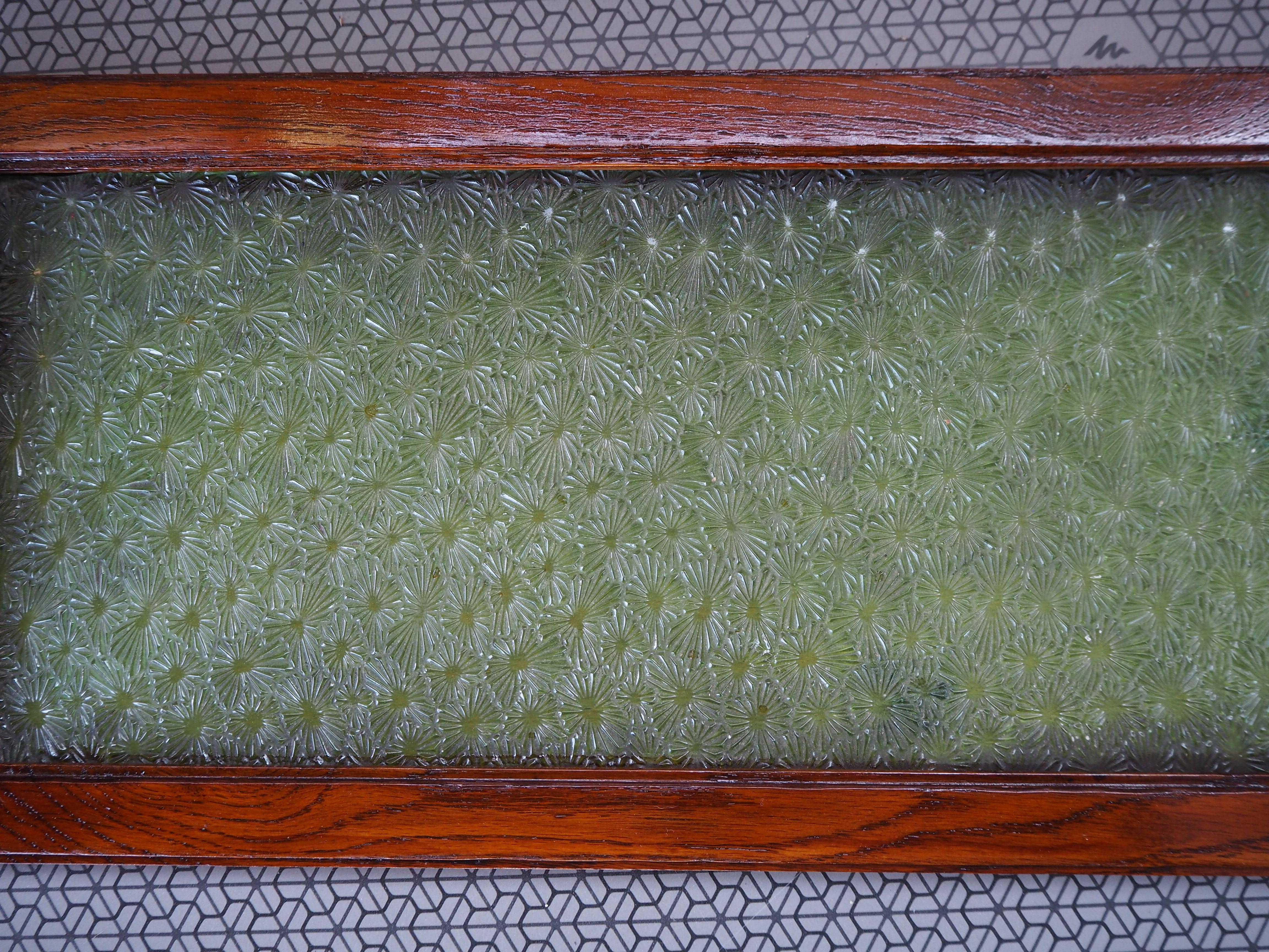 Plateau en verre, laiton et Wood, Tchécoslovaquie, années 1970 en vente 5