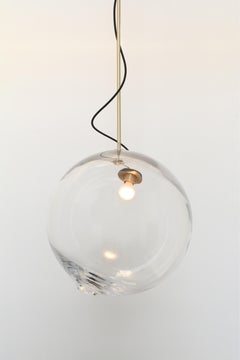 Glass Brass Float 2.0 Light Pendant 16"