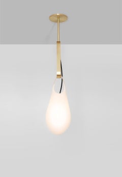 Glass Brass Hold Pin 1.09 Light Pendant