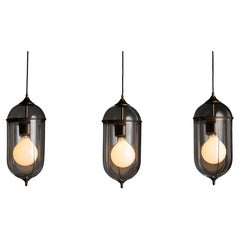 Glass & Brass Pendant, Made in Italy