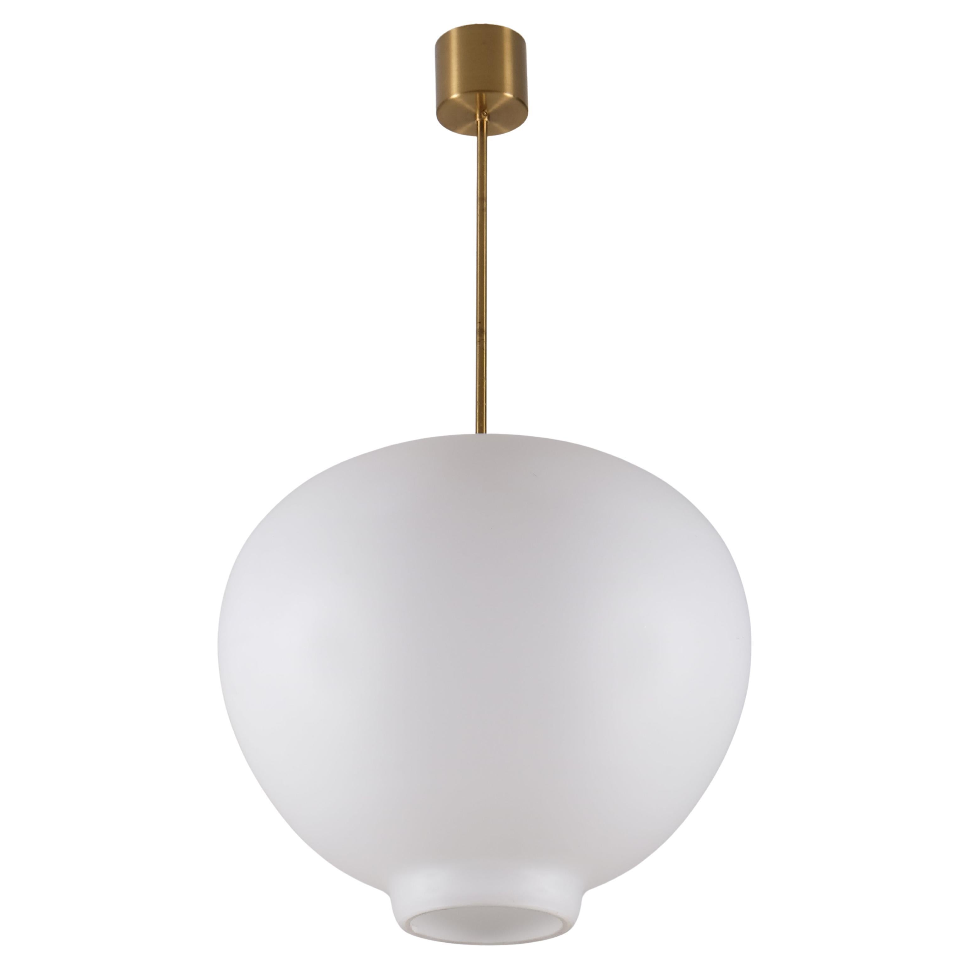 Glass & Brass pendant, Sweden, 1960s