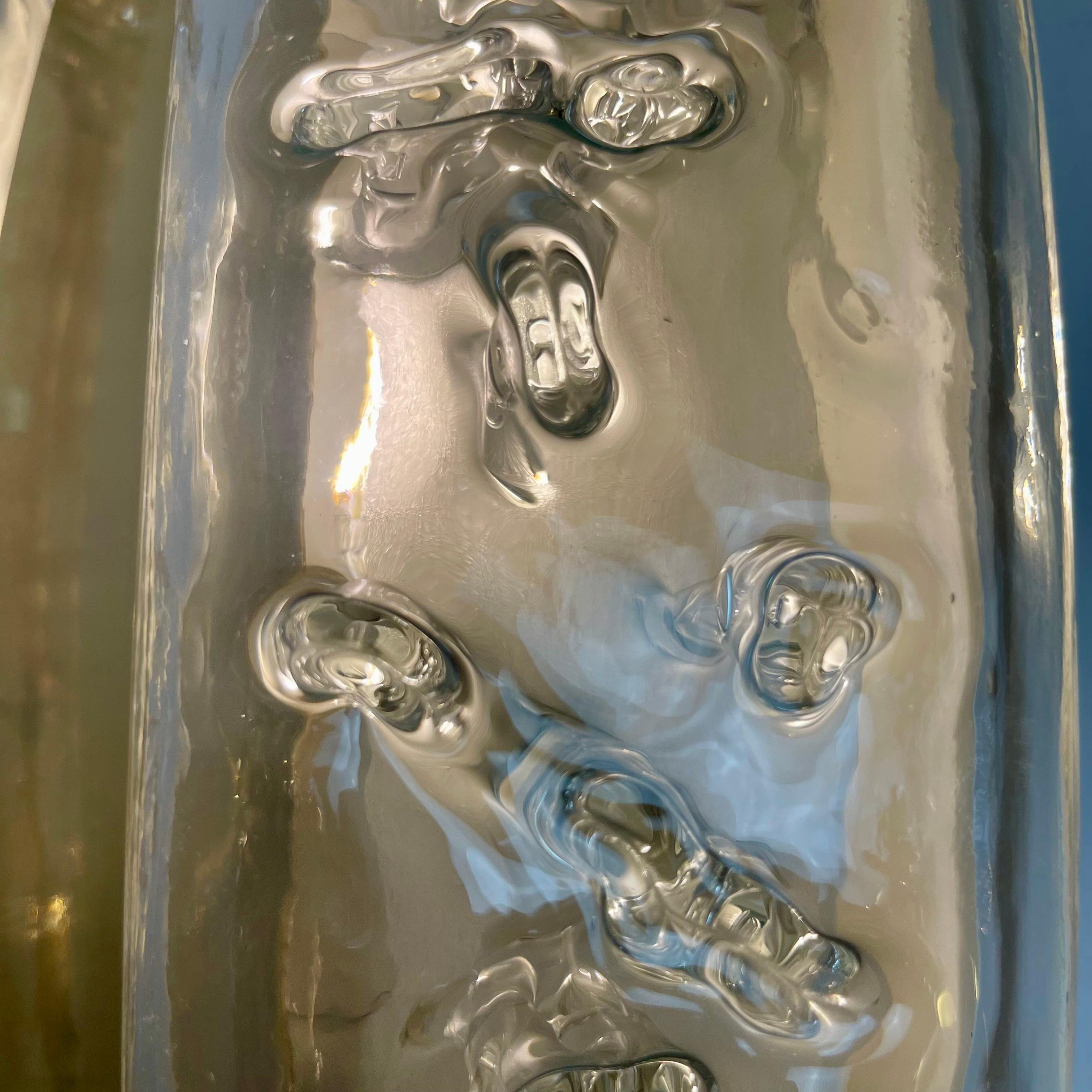 Glass & Brass Sconces by Doria, 1960s en venta 1