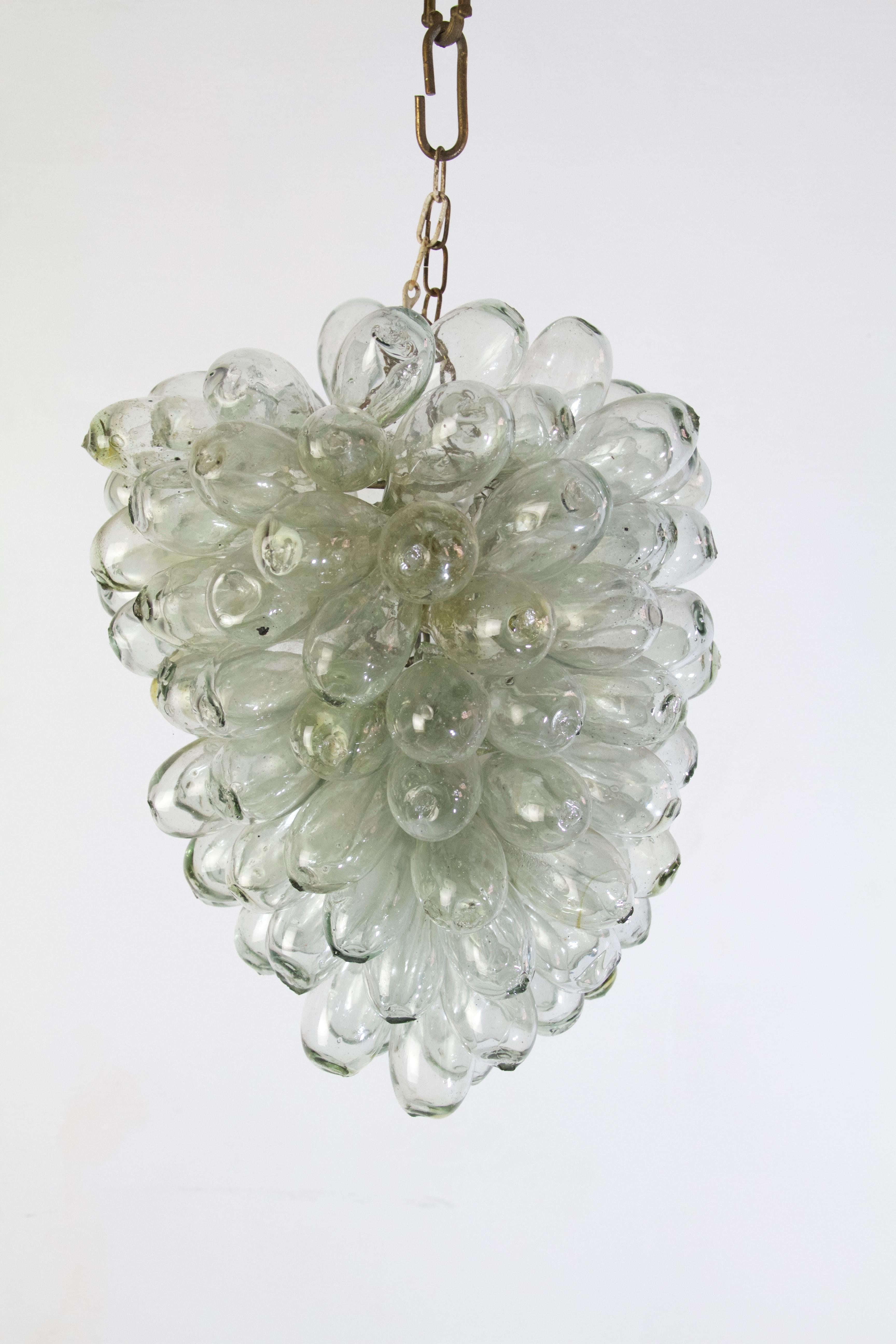 Lebanese Handmade Glass Bubble Ceiling Lamp