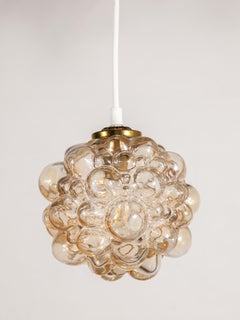 Glass Bubbled Pendant designed by Helena Tynell for Glasshutte Limburg