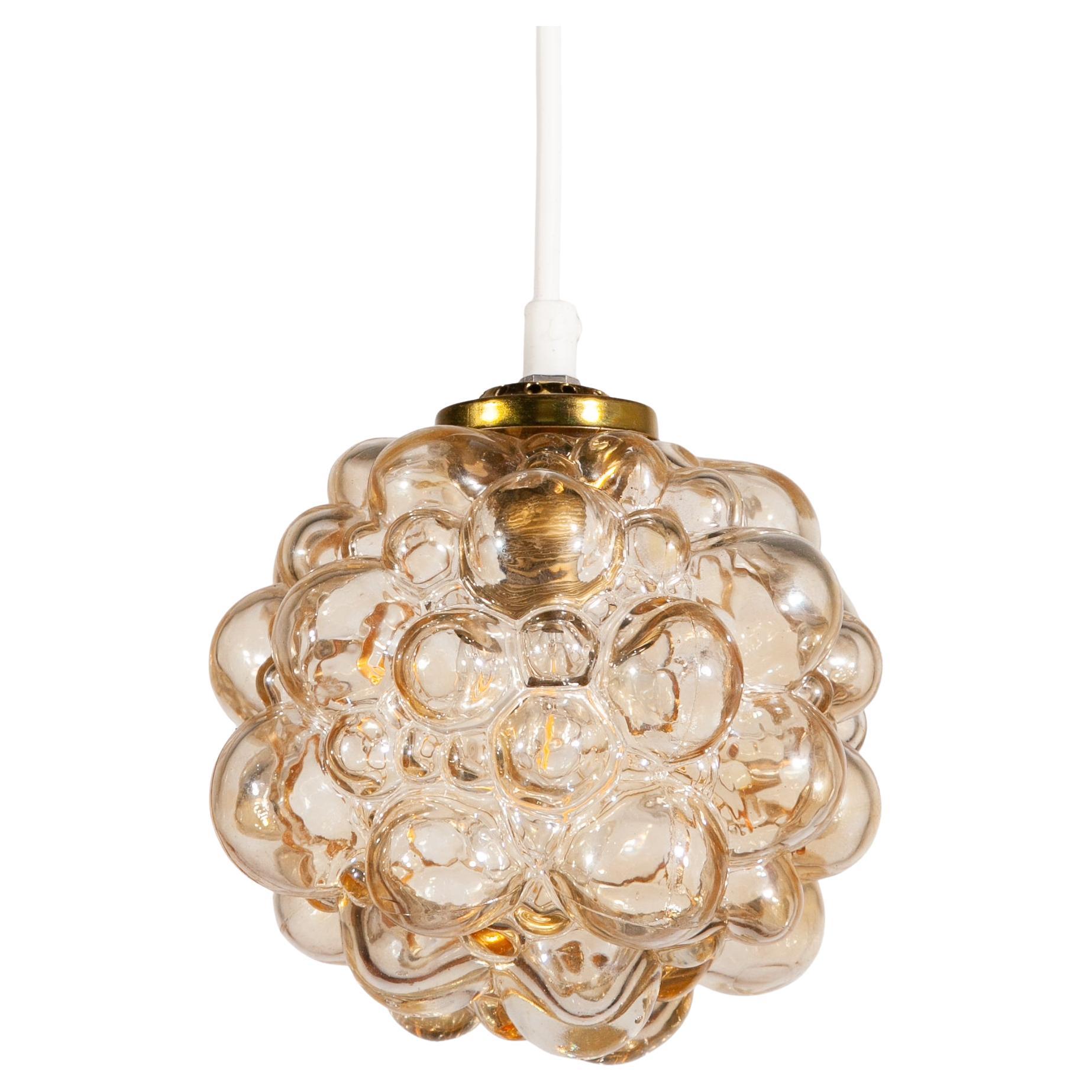 Glass Bubbled Pendant designed by Helena Tynell for Glasshutte Limburg