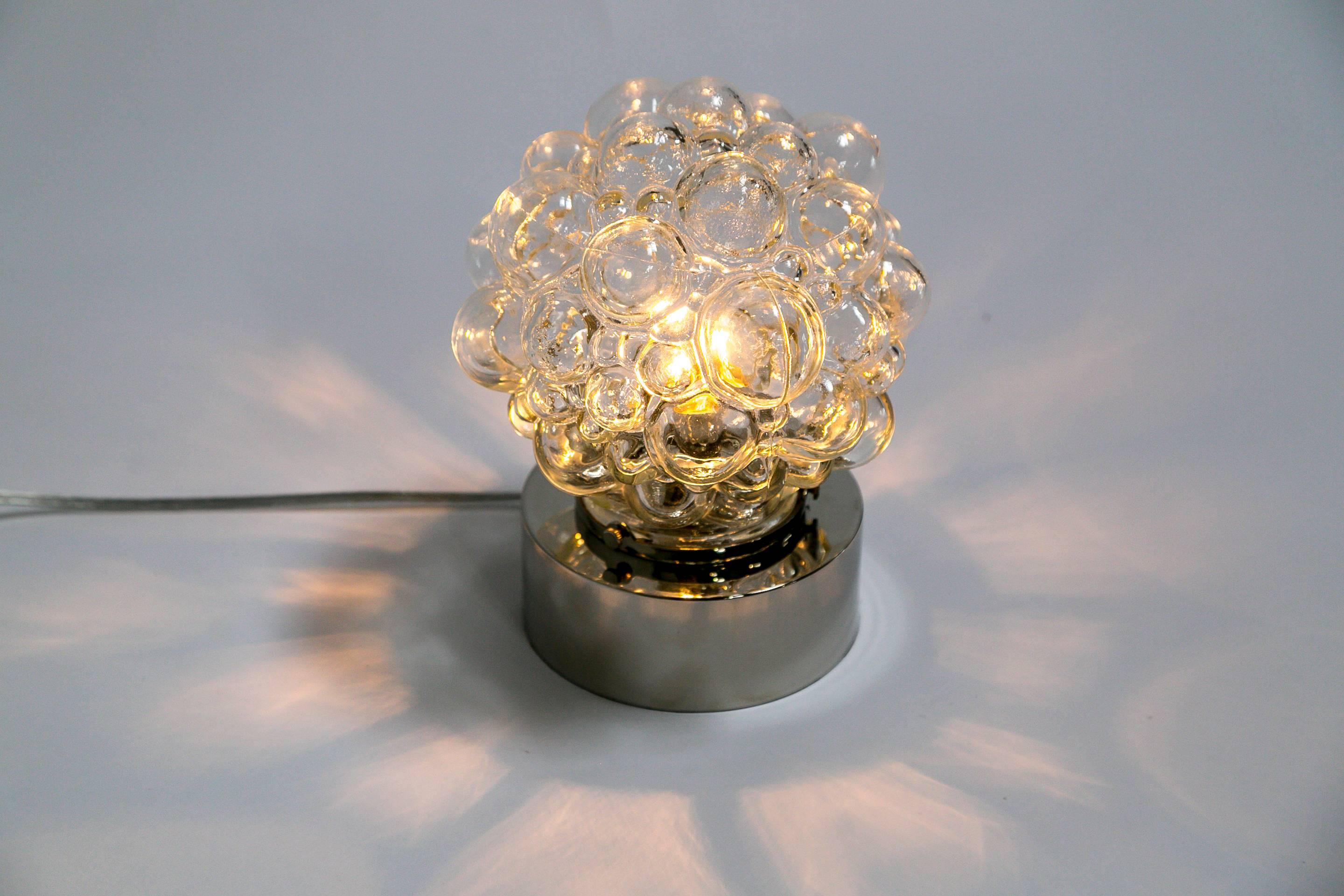 Contemporary Glass Bubbles Table Lamp