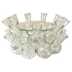 Glass Bud Vase Cluster Plant Stand