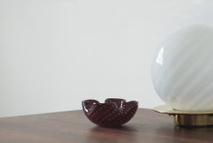 Glass Bullicante Ashtray by Alfredo Barbini, 1970s