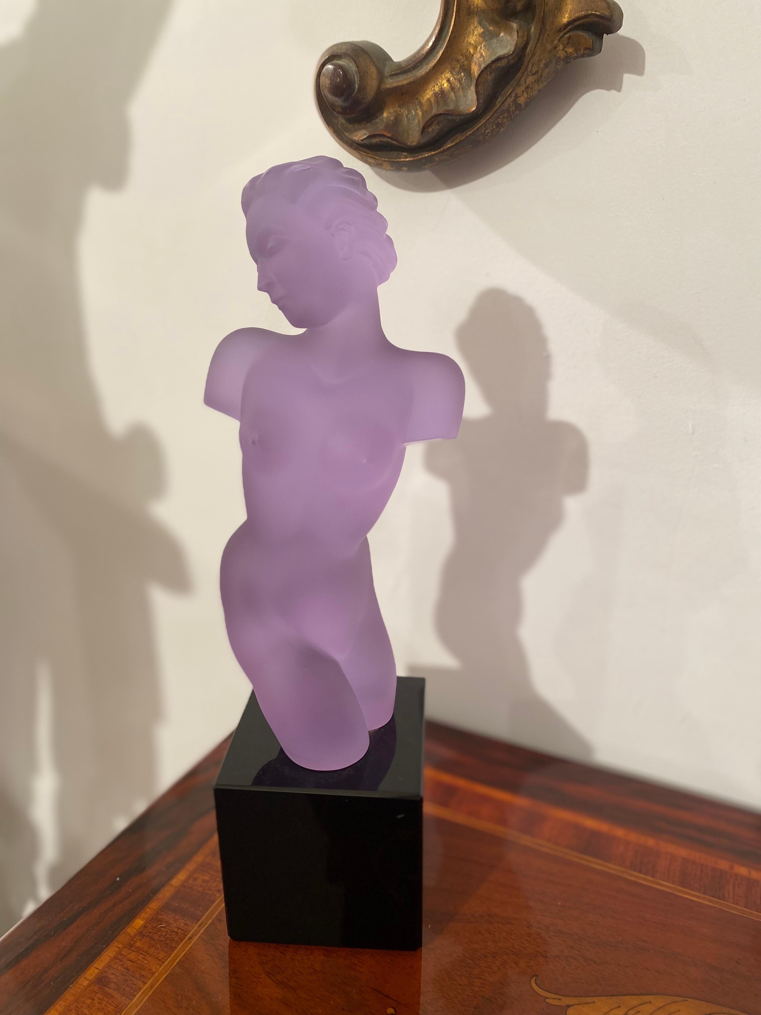 Glass Bust in Purple by Eleon Von Rommel 7