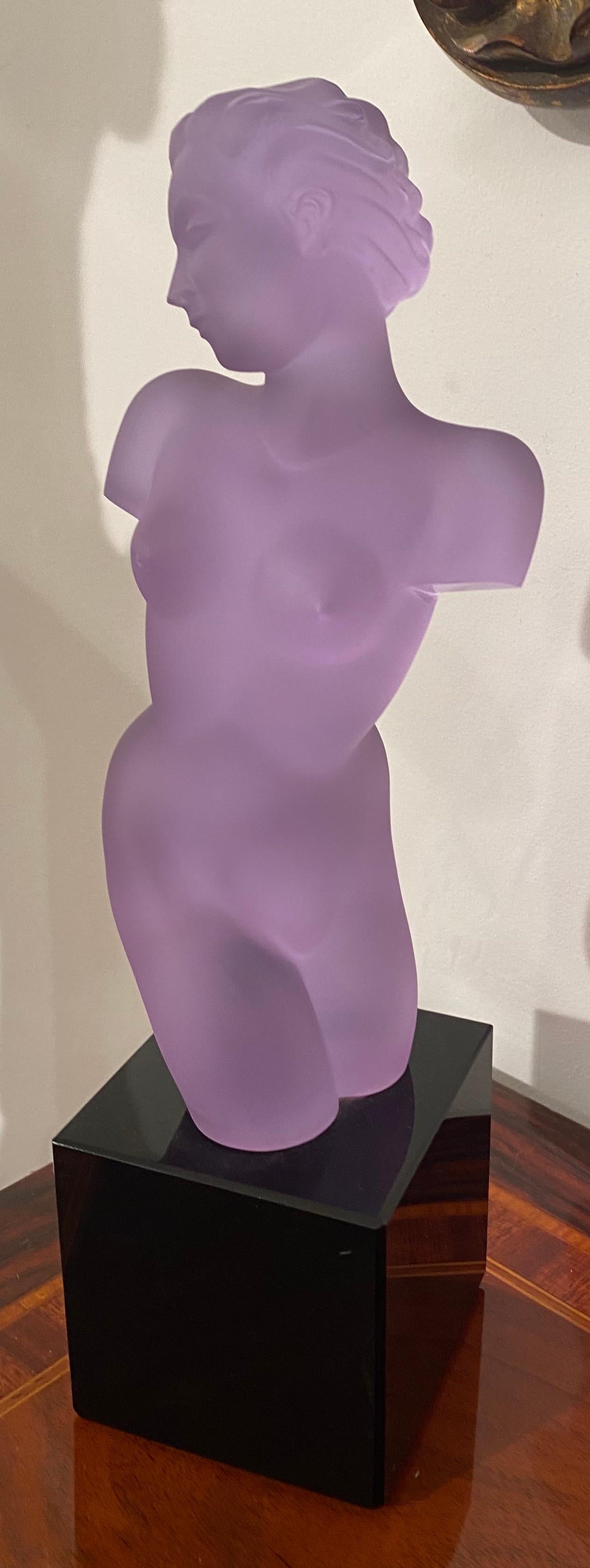 Glass Bust in Purple by Eleon Von Rommel 5