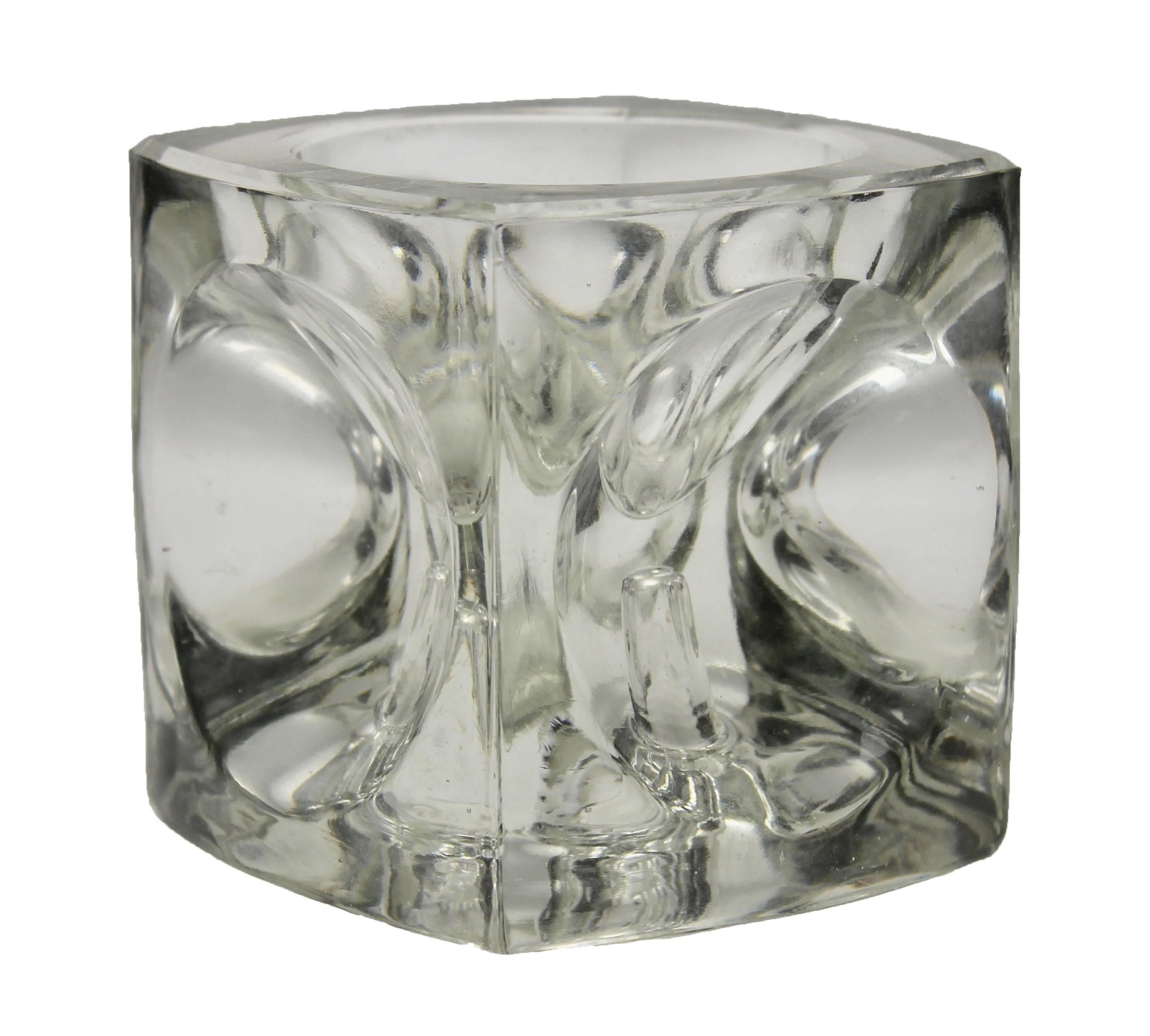 ice cube candle holder