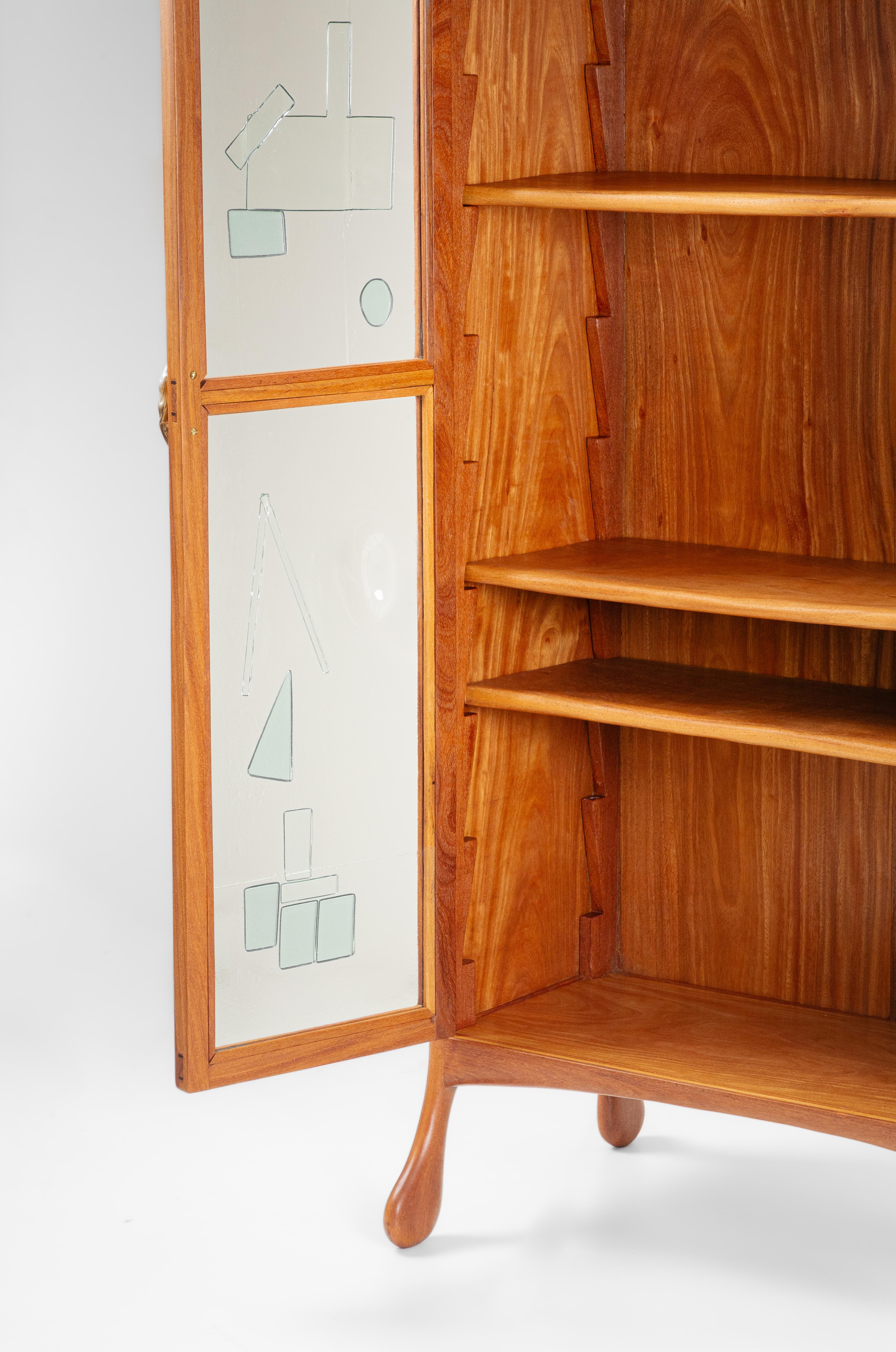 Contemporary Glass Cabinet by Andrew de Freitas For Sale