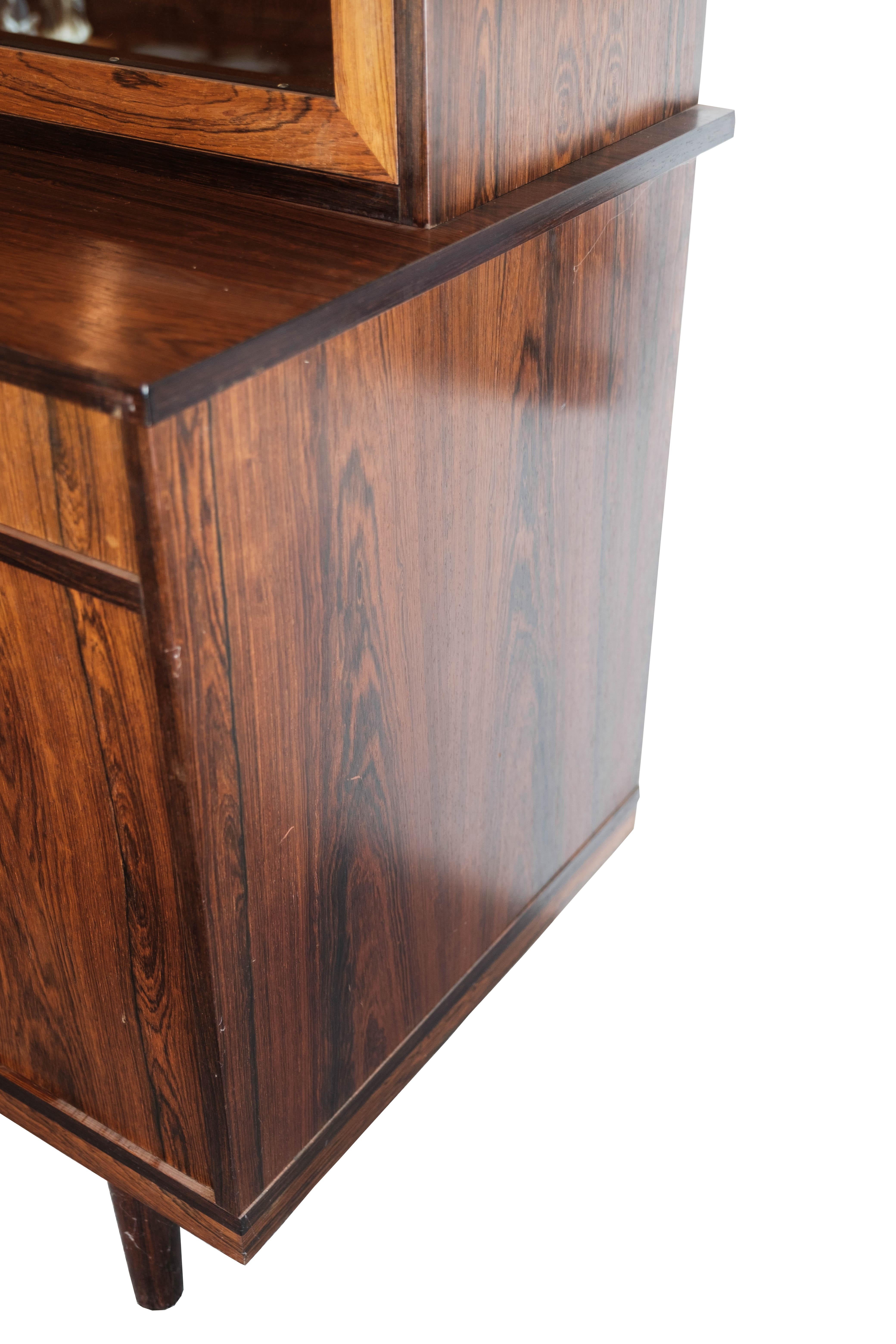 Glass Cabinet in Rosewood of Danish Design from the 1960s 6