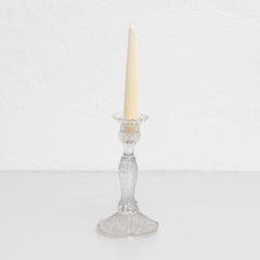 Glass Candle Holder, circa 1950