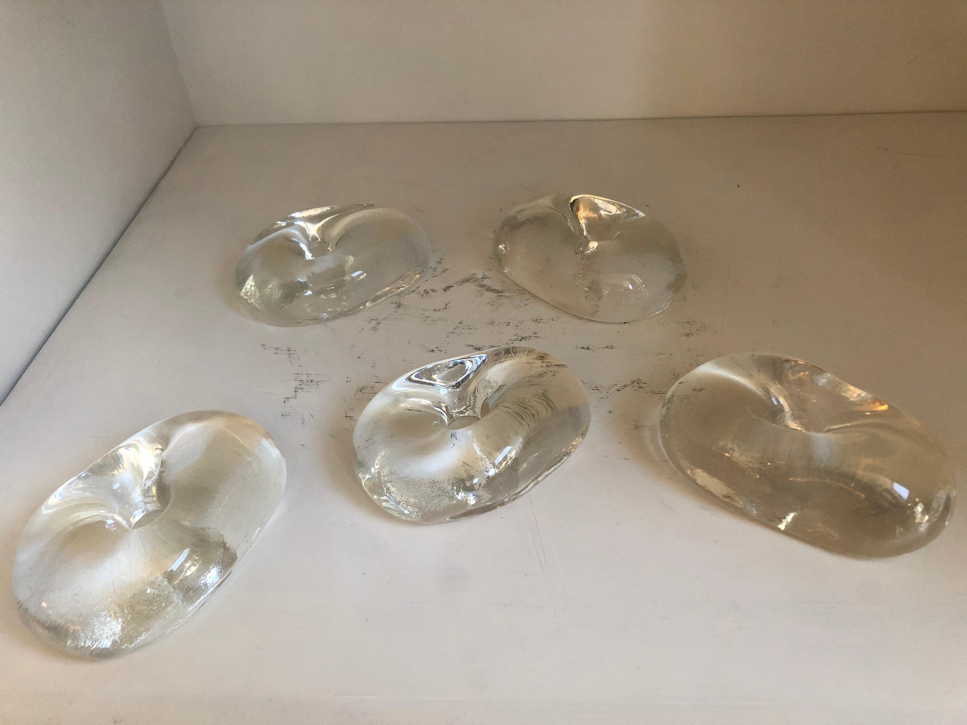 Fatto a mano Portacandele in vetro di Le Lampade in vendita