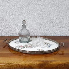 Glass Carafe – Ribbed Crystal with Spherical Stopper, Sweden ca. 1920–1950