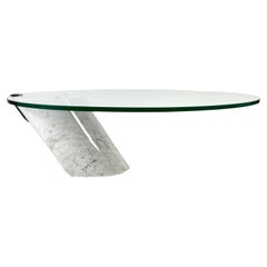 Glass & Carrara Marble Coffee Table, K1000, Ronald Schmitt Team Form Ag, Switzer