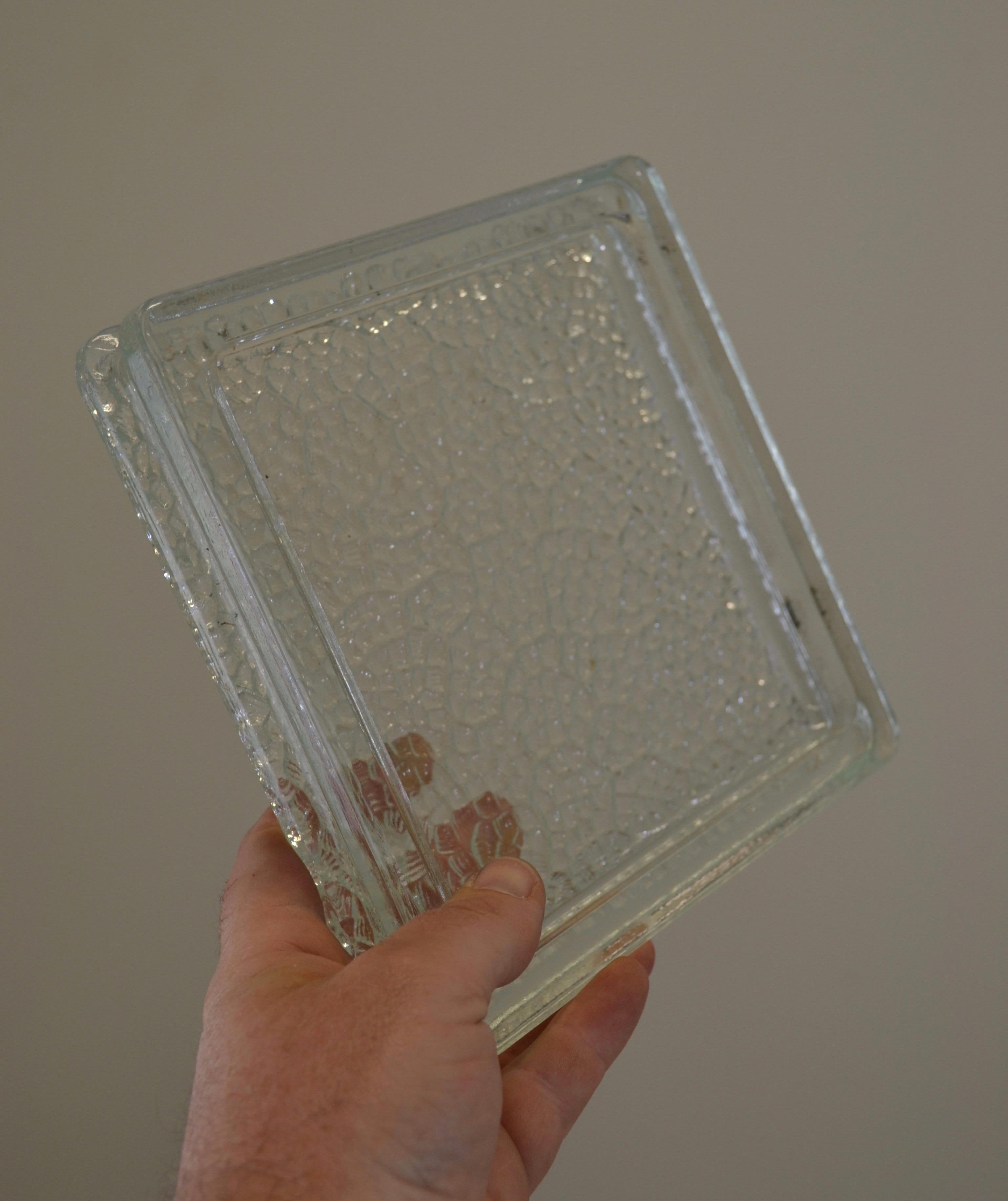 Catchall de cristal, diseño Art Déco, Saint Gobain, Francia, hacia 1928 en Bueno estado para la venta en SOTTEVILLE-LÈS-ROUEN, FR