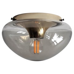 Vintage Glass Ceiling Lamp by Dijkstra Lamps, the Netherlands, 1960s-1970s