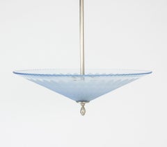 Lámpara de techo de cristal de Edward Hald