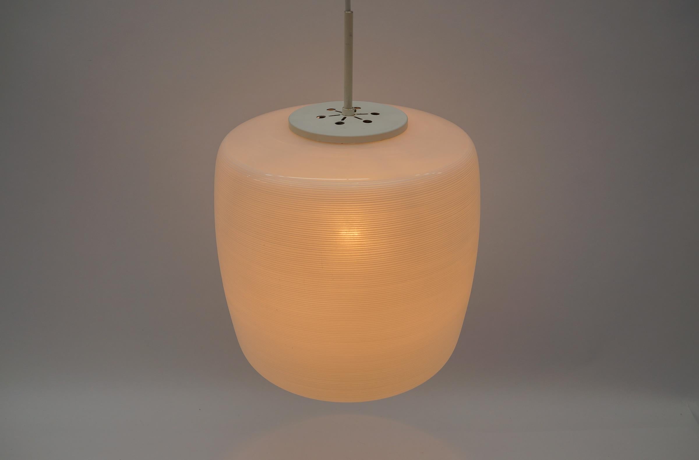 Glass Ceiling Lamp by Wilhelm Wagenfeld for Peill & Putzler, 1954 For Sale 4
