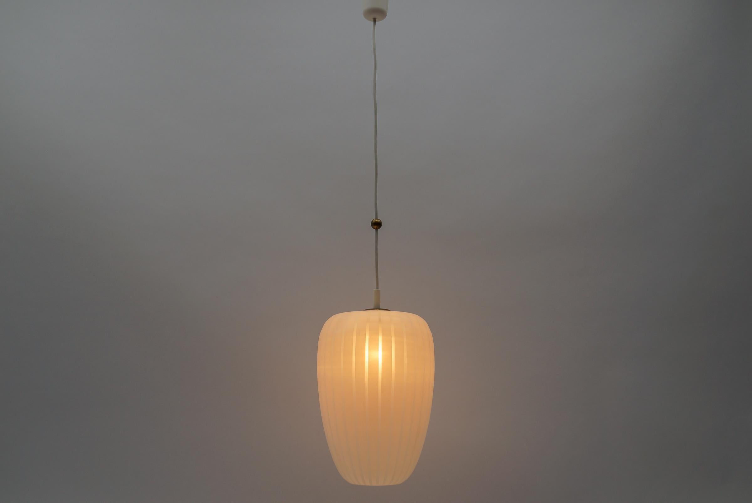Mid-Century Modern Glass Ceiling Lamp 