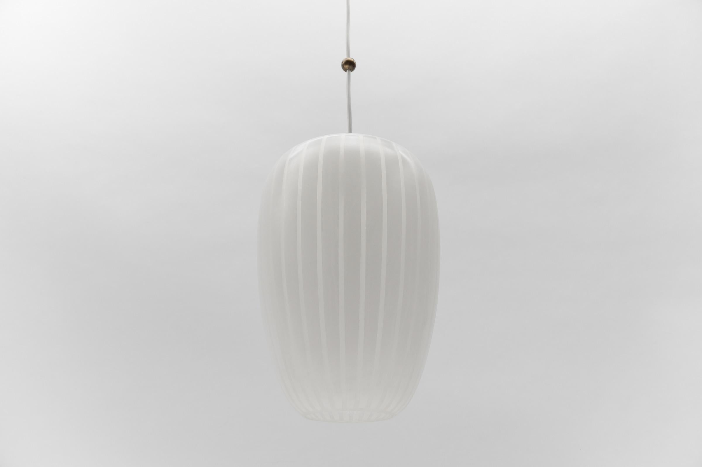 Mid-20th Century Glass Ceiling Lamp 