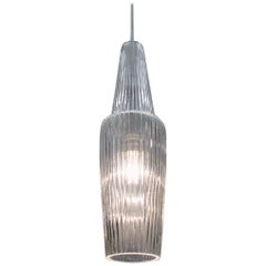Glass Ceiling Lamp "Pisa" by Aloys Gangkofner for Peill & Putzler, 1950s