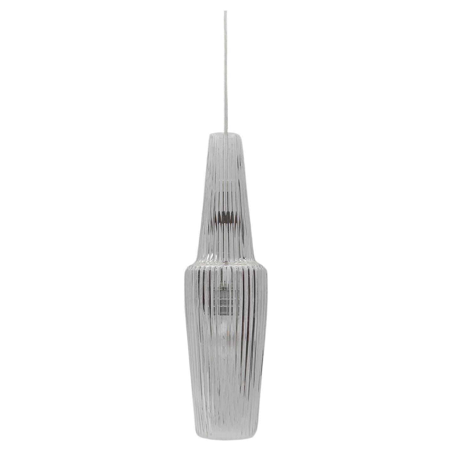 Plafonnier en verre "Pisa" par Aloys Gangkofner pour Peill & Putzler, années 1950