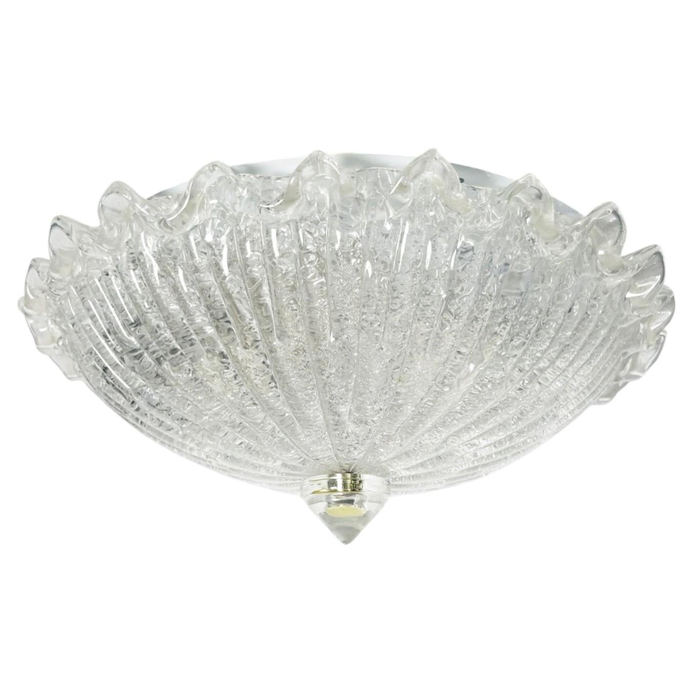 Glas-Deckenleuchte, Frankreich, 20. Jahrhundert