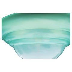 Glass ceiling light in the style of Seguso Banci Barovier