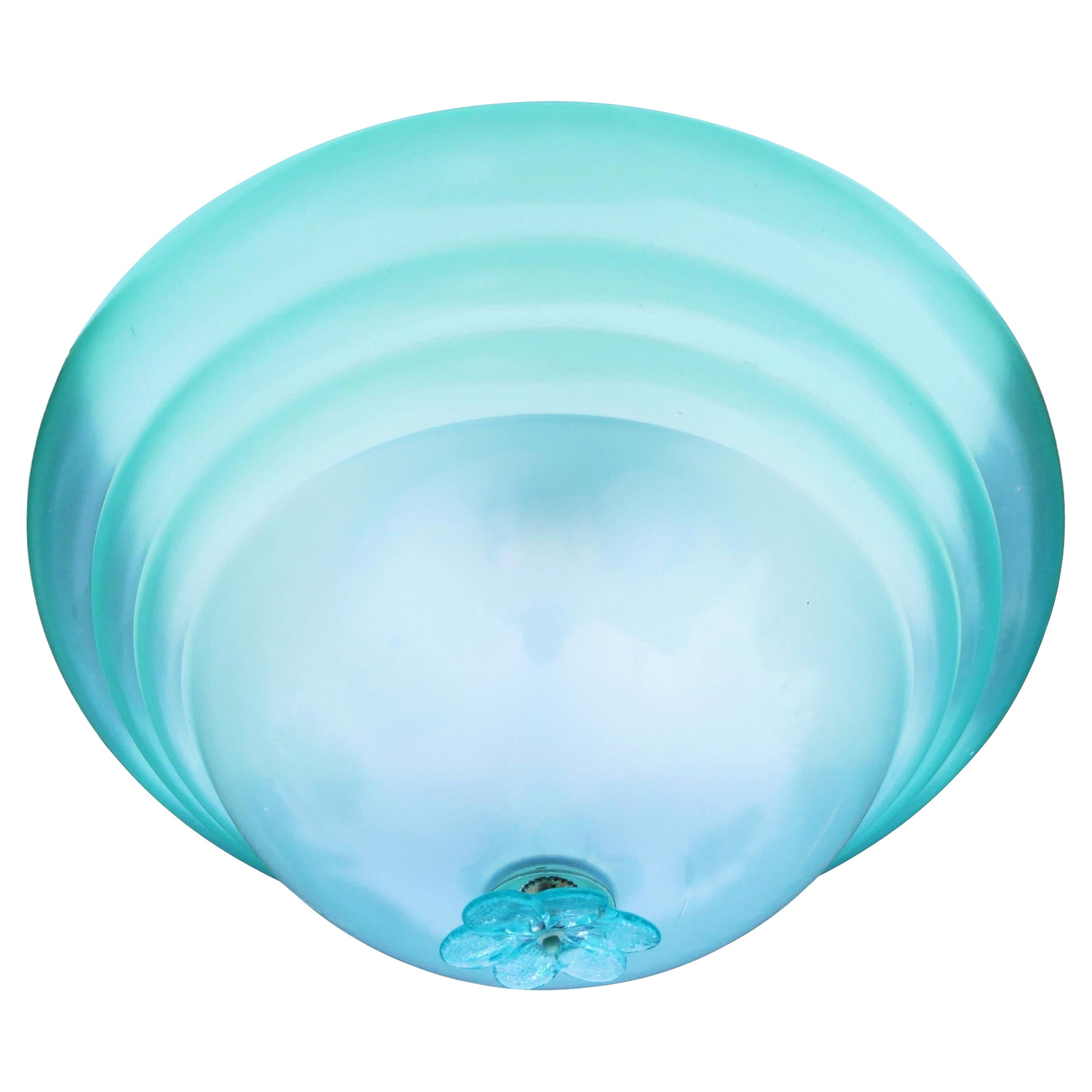Glass ceiling light in the style of Seguso Banci Barovier im Angebot