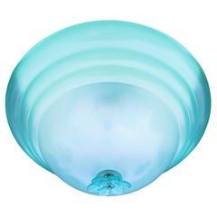 Glass ceiling light in the style of Seguso Banci Barovier
