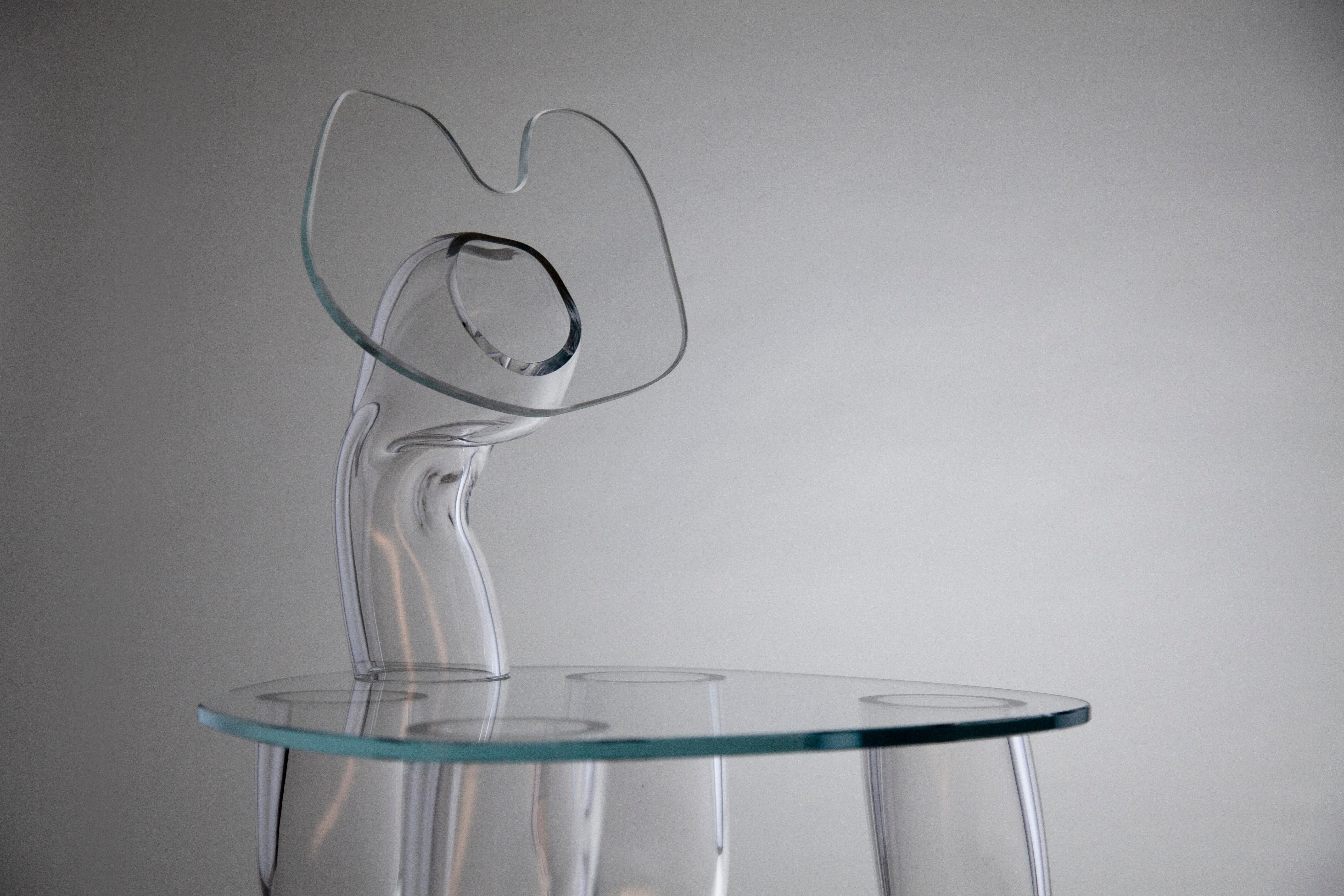 Contemporary Glass chair by Clara Jorisch  For Sale