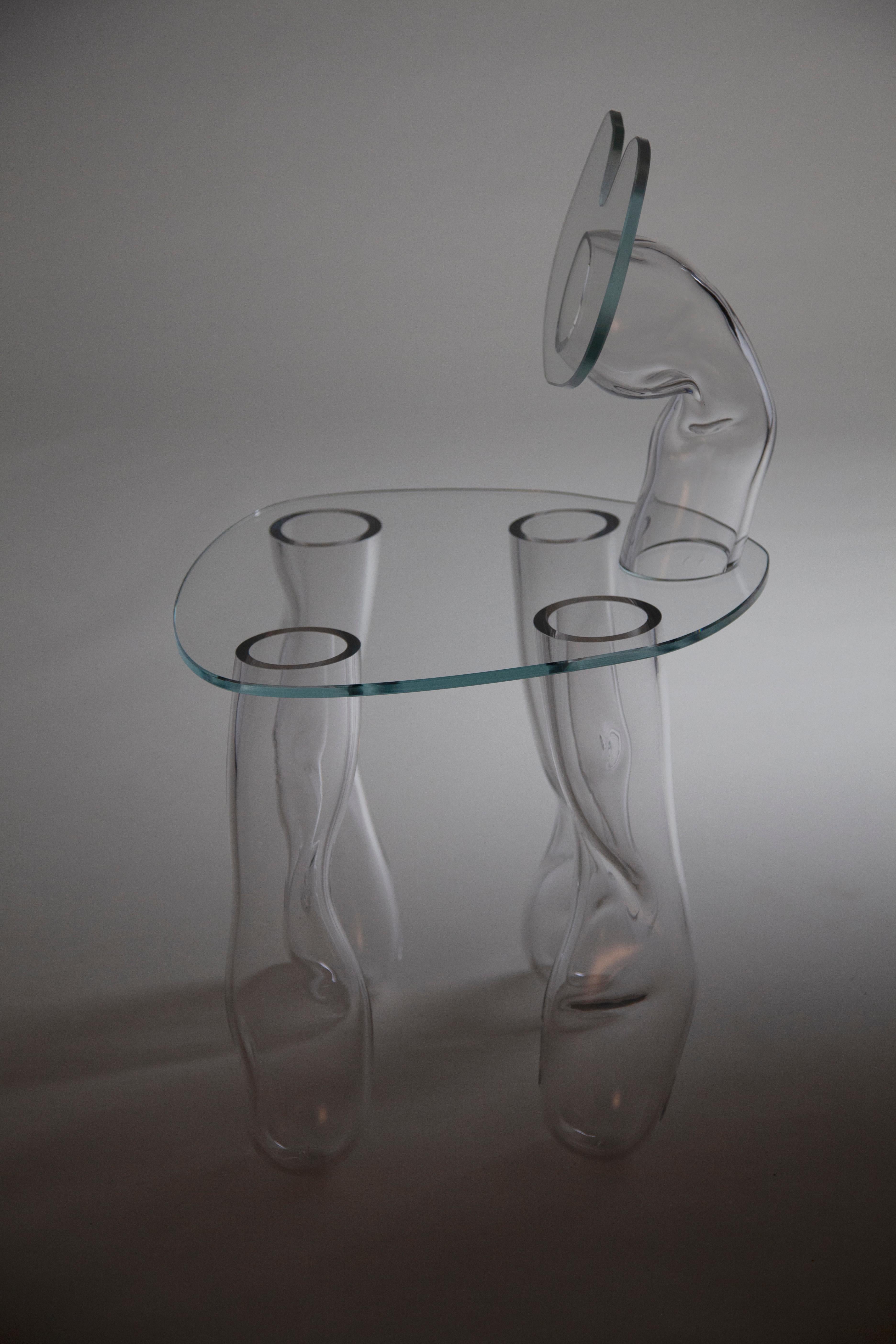 Glasstuhl aus Glas von Clara Jorisch  im Angebot 3