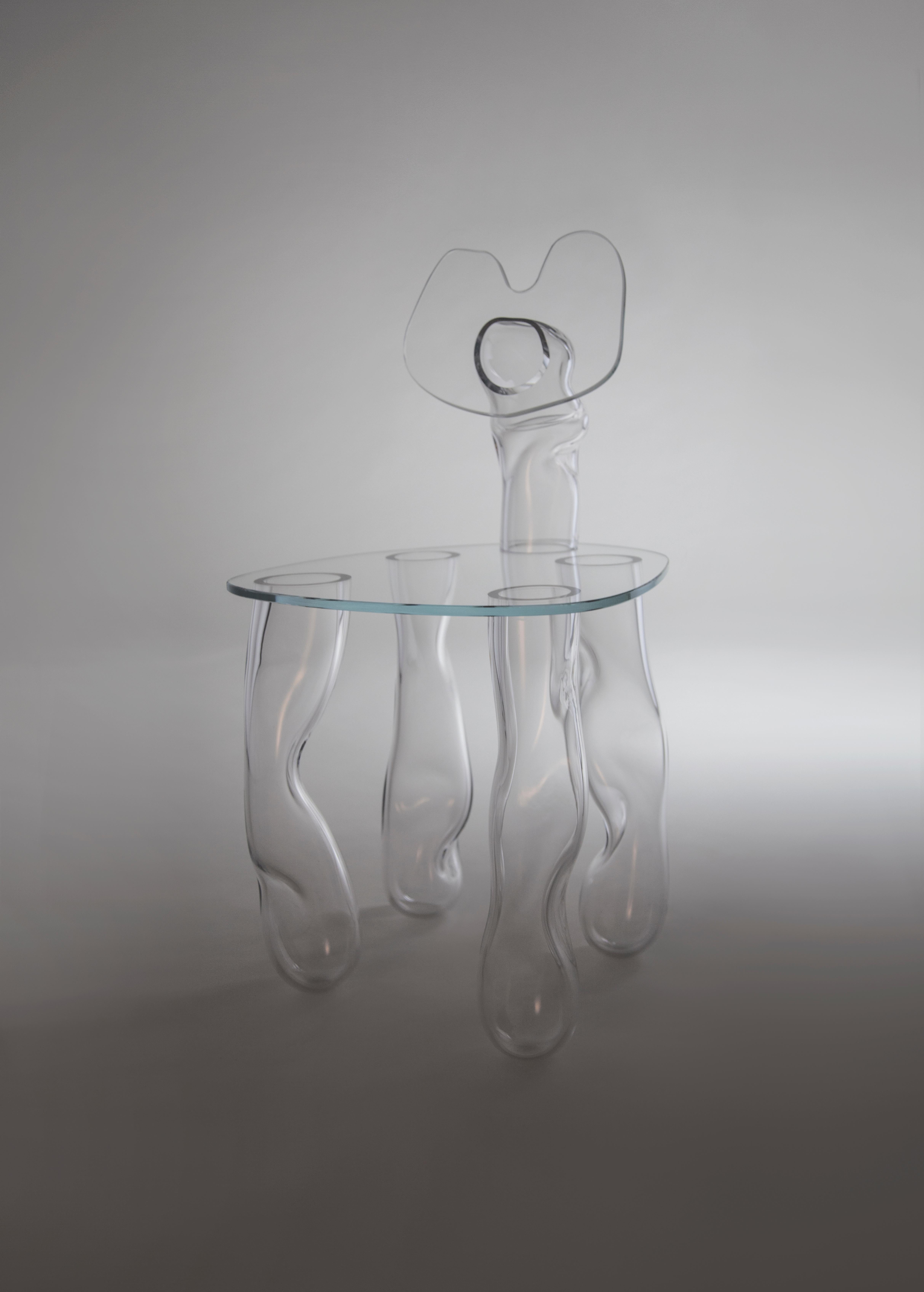 Canadian Glass chair by Clara Jorisch  For Sale