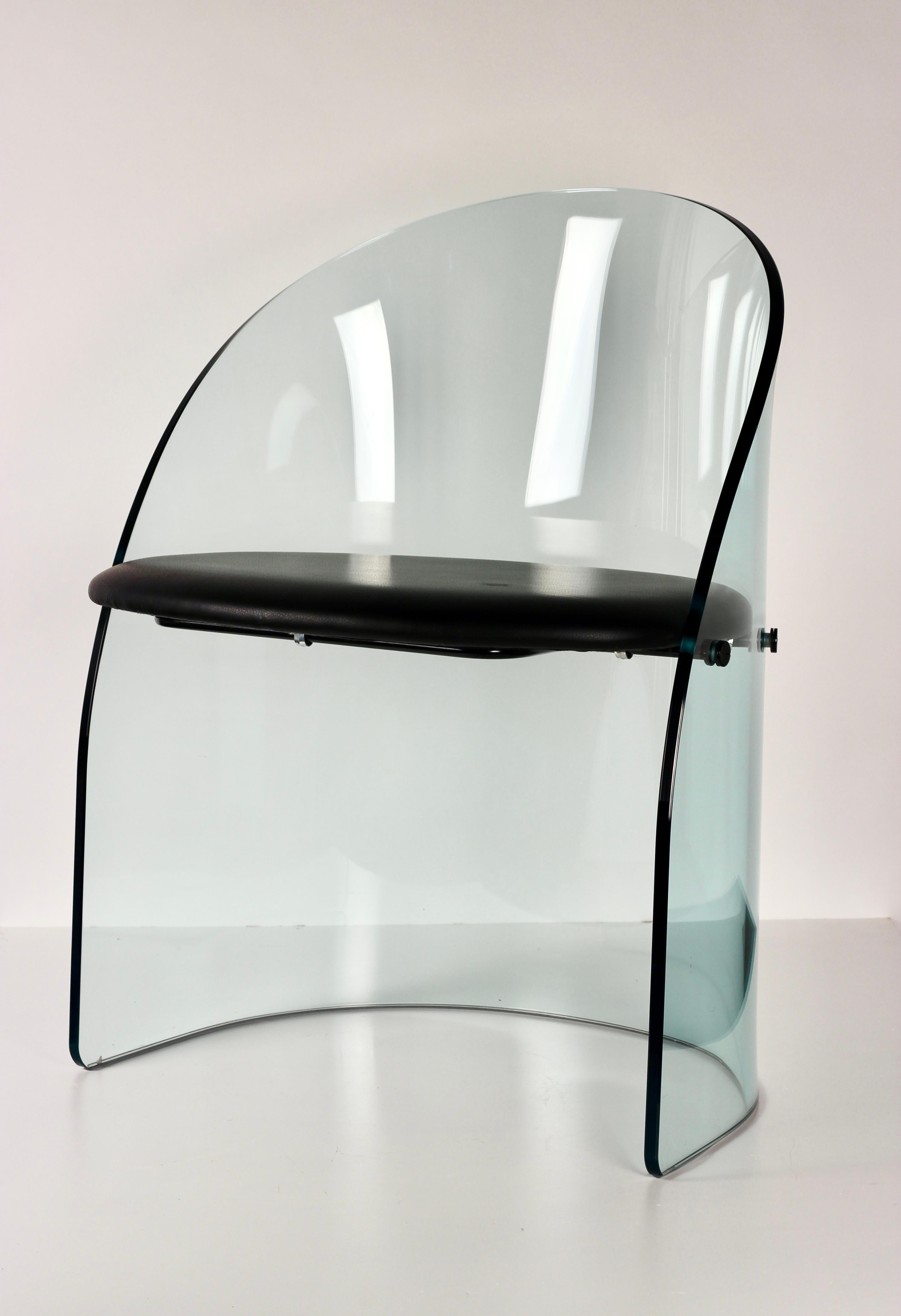 Glass chair in the Manner of Louis Dierra For Sale 5